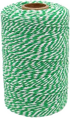 Black Twine String,Cotton Bakers Twine 656 Feet Cotton Cord Crafts Gift Twine String Christmas Holiday Twine in Saudi Arabia