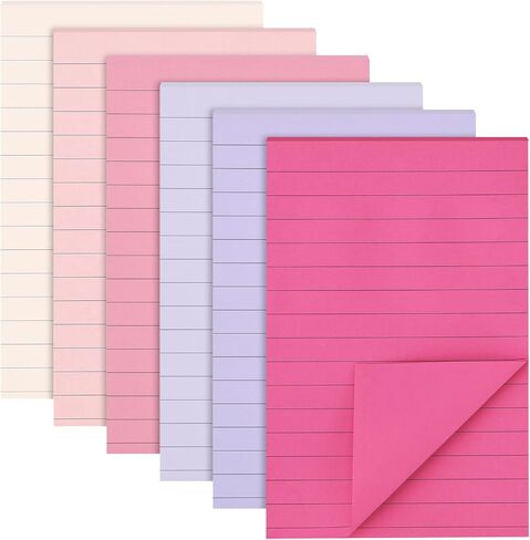 ملاحظات لاصقة مبطنة من EOOUT، مقاس 10.16 × 15.24 سم، 6 وسادات، ألوان جديدة، عمود مبطن ذاتي اللصق، لاصق قوي، لافندر بليس، 270 ورقة in Saudi Arabia