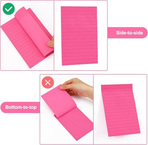 ملاحظات لاصقة مبطنة من EOOUT، مقاس 10.16 × 15.24 سم، 6 وسادات، ألوان جديدة، عمود مبطن ذاتي اللصق، لاصق قوي، لافندر بليس، 270 ورقة in Saudi Arabia