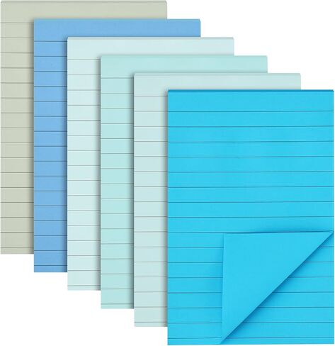 ملاحظات لاصقة مبطنة من EOOUT، مقاس 10.16 × 15.24 سم، 6 وسادات، ألوان جديدة، عمود مبطن ذاتي اللصق، لاصق قوي، لافندر بليس، 270 ورقة in Saudi Arabia