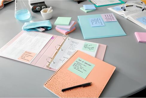 ورق ملاحظات معاد تدويره فائق الالتصاق من Post-it، 3x3 بوصة، 24 وسادة، 2x قوة الالتصاق، مجموعة Wanderlust، ألوان باستيل، ورق معاد تدويره بنسبة 30% (654-24NH-CP) in Saudi Arabia