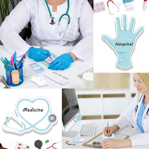 ملاحظات لاصقة صغيرة مضحكة للممرضة، أساسيات طلاب التمريض، ملاحظات لاصقة صغيرة ذات طابع طبي، وسادات ملاحظات لاصقة متنوعة، وسادات مذكرة لطيفة ذاتية اللصق لهدايا الممرضات، لوازم المدارس في المستشفى (15 وسادة) in Kuwait