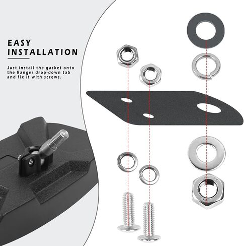 مرآة الرؤية الخلفية UTV، بديلة لـ 2017-2023 Polaris Ranger 500 570 900 XP 1000 XP & Crew، مع علامة تبويب تثبيت منسدلة من المصنع وتجاوز حزام الأمان، الجزء # 2879969 in Kuwait