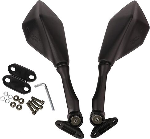 Rear view Convex Adjustment Mirrors for Kawasaki Ninja 250 300 400 ZX6R ZX636 EX250 300R 650 in Saudi Arabia