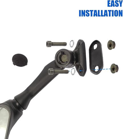 Rear view Convex Adjustment Mirrors for Kawasaki Ninja 250 300 400 ZX6R ZX636 EX250 300R 650 in Saudi Arabia
