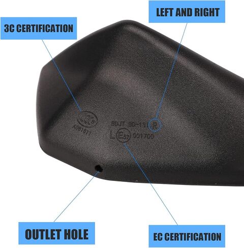 Rear view Convex Adjustment Mirrors for Kawasaki Ninja 250 300 400 ZX6R ZX636 EX250 300R 650 in Saudi Arabia
