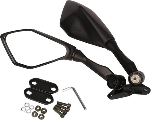 Rear view Convex Adjustment Mirrors for Kawasaki Ninja 250 300 400 ZX6R ZX636 EX250 300R 650 in Saudi Arabia