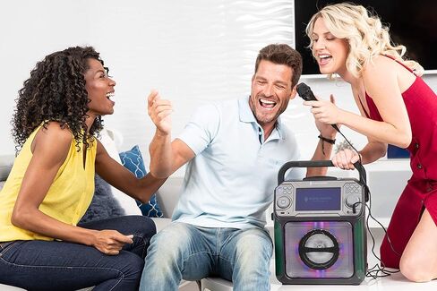 آلة الغناء STVG784BK Groove XL مشغل كاريوكي مع بلوتوث وتأثيرات تغيير الصوت، أسود in Kuwait