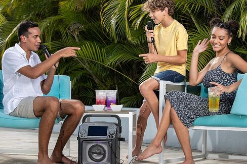 آلة الغناء STVG784BK Groove XL مشغل كاريوكي مع بلوتوث وتأثيرات تغيير الصوت، أسود in Kuwait