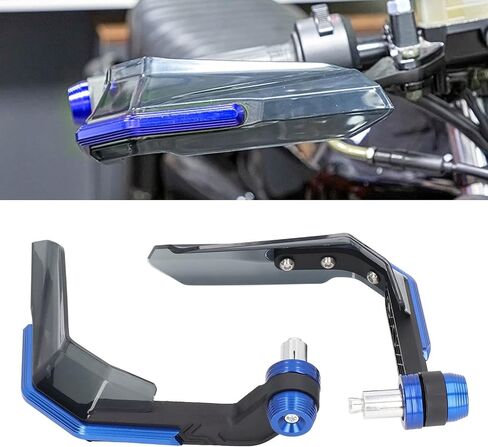 Aramox 22mm Motorcycle Handguards Hand Guard Aluminum Alloy Universal for Sport Dirt Bike ATV MX Motocross(Blue) in Saudi Arabia