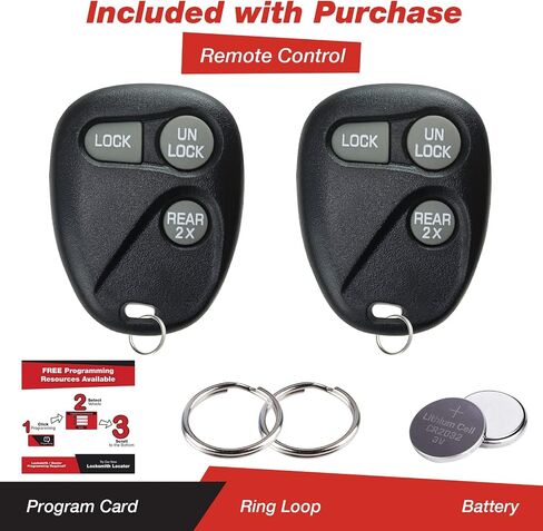 KeylessOption Keyless Entry Remote Control Car Key Fob Replacement for 16245100-29 (Pack of 2) in Saudi Arabia