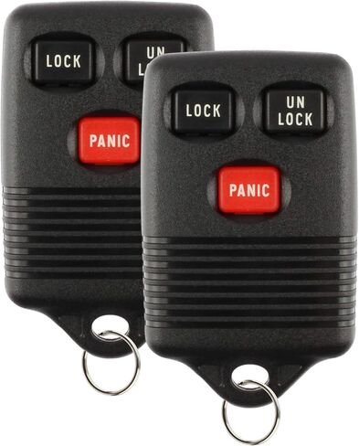 KeylessOption Key Fob Replacement for 1993 1994 1995 1996 1997 1998 Ford Lincoln Mercury Keyless Entry Remote Car Control, 3-Button GQ43VT4T - 2 Pack in Kuwait
