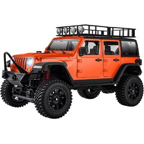 1/12 RC Crawler RTR ، MN-128 Off-Road Truck ، 4x4 RC Rock Crawler مع 2.4G التحكم عن بعد RC Jeep Car Model للبالغين الهوايات (Orange)