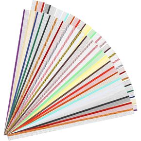 52PCS BOOK ملزمة لأصبة الرأس نهاية 12 بوصة طويلة متوسطة القطن مجموعة الكتب طقم الكتب مواد الإصلاح المستلزمات للمبتدئين الكتب ديكور 52 لون