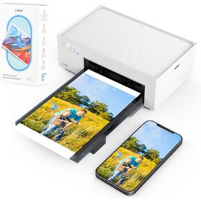 Liene 4x6'' Instant Photo Printer (Battery Edition) Bundle, 60-sheet, 2 Ink-Cartridge, Wireless Photo Printer for iPhone, Smartphone, Android, Computer, Dye Sublimation, Photo Printer for Travel, Home