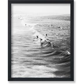 Poster Master Beach Print - Surfing Poster - Vacation Art - Gift for Men, Women, Surfers & Travel Lover - Coastal Wall Decor for Living Room, Ocean or Beach House - 8x10 UNFRAMED Wall Art