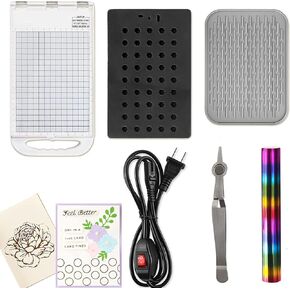 Hot Stamping Foil Machine Embossing Machine Set for Foilpress Heat Press Crafting Foiling Transfer Hot Foil and Press Machine 110V Stamping Scrapbooking Tool Foilpress Foiling Machine Crafts Gift
