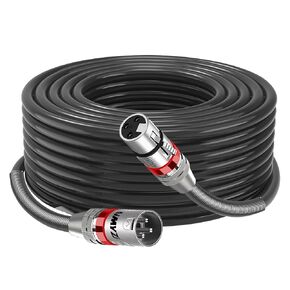 XLR Cable Microphone Cable 10 Feet Premium Balanced Mic Cable Pure Copper Conductors Heavy Duty Male to Female 3 Pin XLR Microphone Cable Zinc Alloy Connectors with Metal Spring