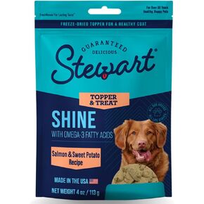 Stewart Freeze Dried Dog Food Topper, Hip and Joint, Beef and Sweet Potato Recipe, 8 Ounce Pouch, Glucosamine for Healthy Joints
