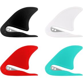 ZUFECY Letter Openers, 4pcs Box Cutters with Concealed Sharp Blade Feature, Cardboard Cutter, Envelope Slitter and Safe Mail Opener
