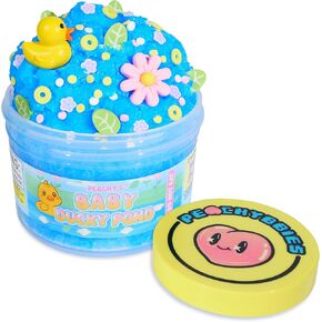 Peachybbies Slime Baby Ducky Pond Cloud Slime, Made in USA, 100% Authentic Peachybbies, 7 oz., Scented, Easter Basket Stuffers, ASMR, Fidget Toys