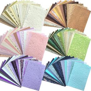 Flartmo 20 فريدة من نوعها A5 Scrapbook Paper & Mesh Mesh Paper ، ورق حرفي مصنوع يدويًا لخلاصات Scrapbooking ، مستلزمات Junk Journal ، صنع البطاقات ، Decoupage ، Collage & Gift Ebellishments (Brown)