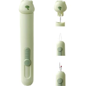 Upgrade 3 in 1 Automatic Needle Threader Seam Ripper Tool with Needle Storage, Multifunctional Quilting Supplies for Threading, Stitch Remover & DIY Sewing Projects