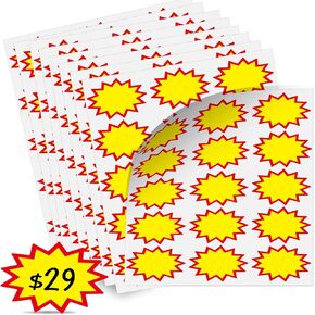 150 Pcs Garage Sale Stickers, Removable Adhesive Yards Price Sticker with Large Blank Writing Space(2"x3"), Price Tag Stickers Rummage Sale Stickers for Flea Markets, Yards Sales and Estate Sales