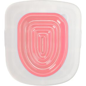 طقم مدرب Cat Evalet - مقعد مبولة مع التصميم ، مدرب Cat عالمي قابل لإعادة الاستخدام ، وصوله إلى البيئة لجميع الأعمار (صينية بيضاء ، واحدة داخلية زرقاء) in Kuwait