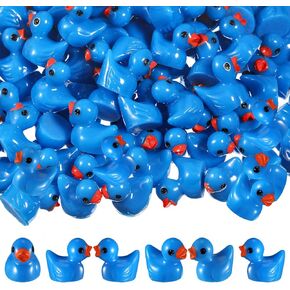 150 Pcs Mini Resin Ducks Miniature Ducks Tiny Duckies Figures for Home Prank Game Micro Landscape Aquarium Dollhouse Ornament Mini Duckies DIY Terrarium and Handmade School(Green)