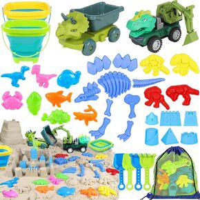ألعاب الشاطئ ، 36pcs ألعاب الرمال الرملية للأطفال الصغار ، ألعاب الرمل مع شاحنة ، دلو شاطئية قابلة للطي ، حقيبة شبكية ، قوالب رملية ، مجموعة من القلعة الرملية ، لعبة شاطئ السفر للأطفال الصغار الذين تتراوح أعمارهم بين 3 و 12 عامًا