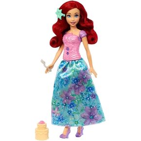 Mattel Disney Princess Ariel Fashion Doll Set ، Spin & Dexh مع 11 مفاجأة بما في ذلك 5 ملحقات ، 5 ملصقات ومشهد تشغيل ، مستوحى من الفيلم