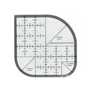 Secai Curved Corner Cutter Quilt Ruler Acrylic Sewing Patchwork Ruler Quilting Templates