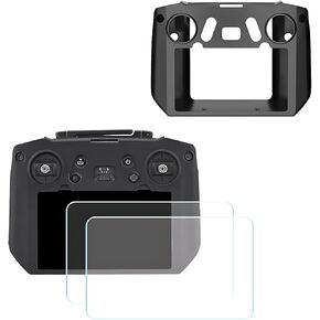 DJI RC Pro Silicone Protection Cover+HD Screen Films for DJI Mini 3 Pro/Mavic 3 Pro/Mavic 3 Cine/DJI Air 2S DJI RC Pro Controller Case (Black)