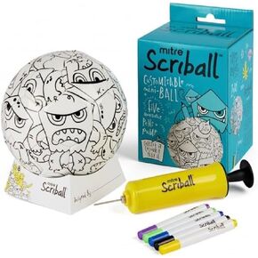 miter scriball ooodles ، كرة قدم صغيرة قابلة للتخصيص ، هدية مثالية لجميع المناسبات بحجم واحد