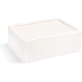 Crafter's Choice 2 LB. كتلة زبدة الشيا الممتازة ذوبان وصب قاعدة الصابون ، أبيض