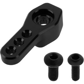 25T RC Car Server Horn Arm Compatible with Reefs RC Shorty 99Micro and 179Micro 25T Spline Servo Length 20mm Thread 2mm Black