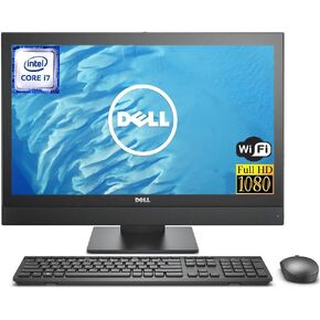 Dell OptiPlex 5250 21.5-Inch FHD All-in-One Desktop PC, Quad-Core i5-7500T, 16GB RAM, 256GB SSD, Keyboard and Mouse, WiFi, Bluetooth, HDMI, Windows 10 Pro (Renewed)