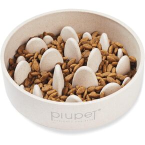 Slow Feeder Dog Bowl - 47 fl oz, 6 Cups Capacity, Dishwasher Safe - Slow Feeder Dog Bowl with Anti-Slip Pads