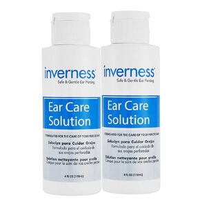 INVERNESS Polycarbonate After Piercing Ear Care Solution 4 oz 2 pc Set