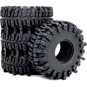 Hobbysoul 5.0 '' TALL RC 1.9 الإطارات الزاحف (Super Super Sticky) T10 Mud Slingers For 1/10 Rock Fling Trx4 High Trail Scx10 Wraith Upgrade ، HS701546