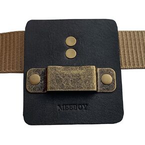 handemade Leather Tape Measure Holder with Belt Clip,Men's Leather Tool Pouch (Black)