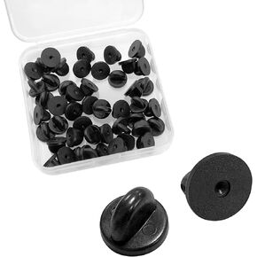 QUACC 50 PCS PVC Rubber Packings for Pins ، استبدال حارس شارة صدر السترة ظهور حاملي شارة البديل الموحد شارة موحدة بديلة