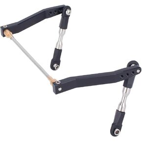 Metal Rear Sway Bar Anti-roll Set for 1/10 Axial Wraith RR10 Yeti Rock Crawler Car (Silver)