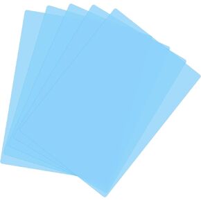 ورقة قراءة مرشدة من Patikil A4 ، 5pcs تصحيح الإضاءة مرشح جل ملونة فيلم ملون شفاف لاستوديو صور الفصول الدراسية ، Sky Blue