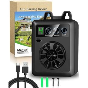 Anti Barking Devices for Dogs, Ultrasonic Dog Barking Control Devices with 4 Modes, Rechargeable Waterproof Bark Deterrent Box, Dog Barking Silencer for Almost Dogs Indoor Outdoor