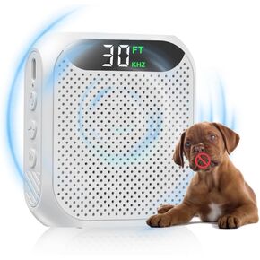 Anti Barking Devices, 30FT Effective Range and 3 Adjustable Modes, Rechargeable Ultrasonic Bark Box Dog Barking Deterrent Devices,Suitable for All Kinds of Large and Small Dogs