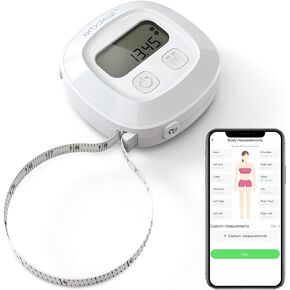 arboleaf digital Body Tape Measure, 60in Body Measuring Tape, Bluetooth measuring tape for body measurements with App, Body Fat Measurement Device for Weight Loss, Locking, Retractable