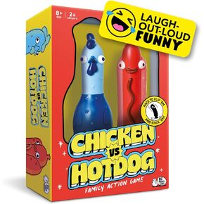 Big Potato Chicken vs Hotdog: The Ultimate Challenge Party Game for Flipping-Fun Families, Board Game for Game Nights