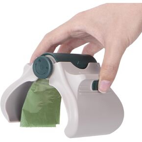 2 in 1 Pooper Scooper with Dog Poop Bag Holder, No Warm Poop Feeling Dog Walking Accessories for Small Dogs, Portable Dog Poop Scooper Use on Grass, Dirt or Gravel